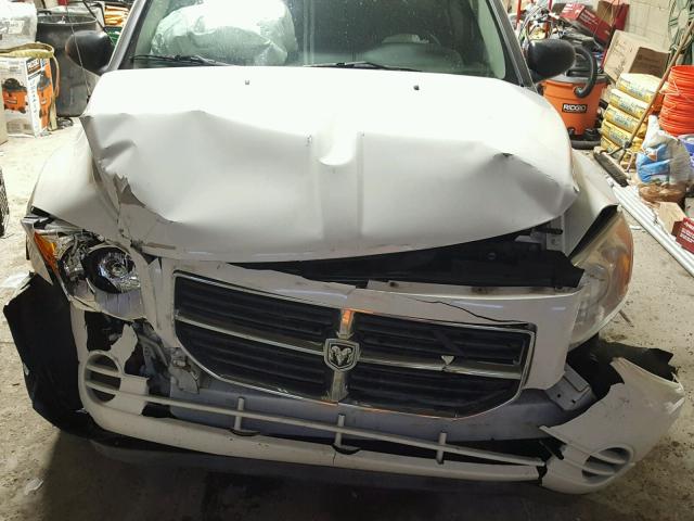 1B3CB4HA2AD590452 - 2010 DODGE CALIBER SX WHITE photo 7