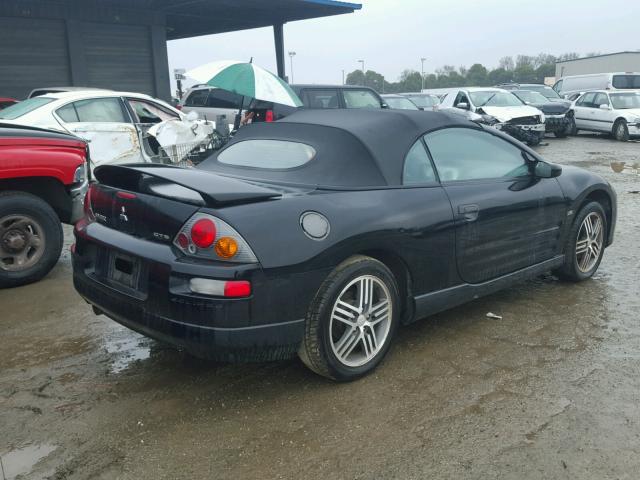 4A3AE75H43E049641 - 2003 MITSUBISHI ECLIPSE SP BLACK photo 4