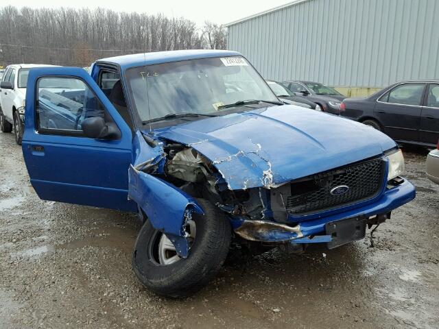 1FTYR10U82TA26932 - 2002 FORD RANGER BLUE photo 1