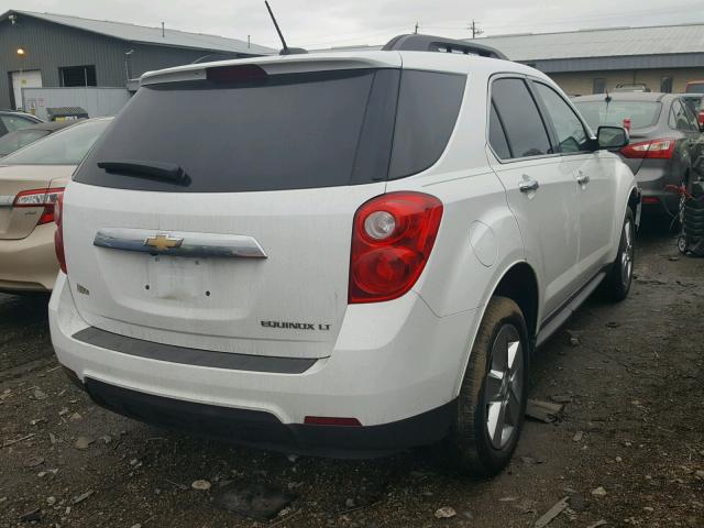 2GNALCEK0F6433512 - 2015 CHEVROLET EQUINOX LT WHITE photo 4