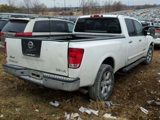 1N6AA07F08N331233 - 2008 NISSAN TITAN XE WHITE photo 4