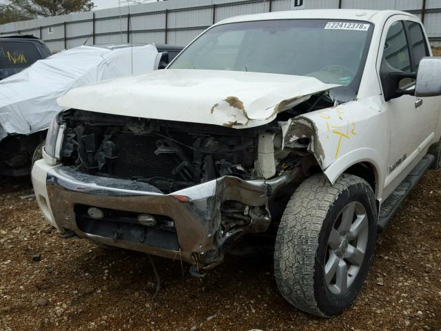 1N6AA07F08N331233 - 2008 NISSAN TITAN XE WHITE photo 9