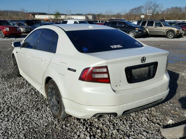 19UUA66257A044866 - 2007 ACURA TL WHITE photo 3