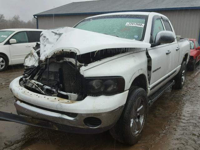 3D7HU18N02G124044 - 2002 DODGE RAM 1500 WHITE photo 2