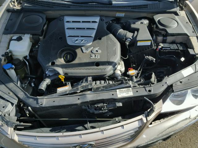 KMHFC46F76A099337 - 2006 HYUNDAI AZERA SE GOLD photo 7