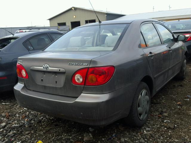 1NXBR32E83Z085607 - 2003 TOYOTA COROLLA CE BEIGE photo 4