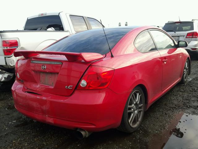 JTKDE177150060218 - 2005 TOYOTA SCION TC RED photo 4