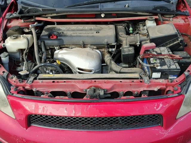 JTKDE177150060218 - 2005 TOYOTA SCION TC RED photo 7