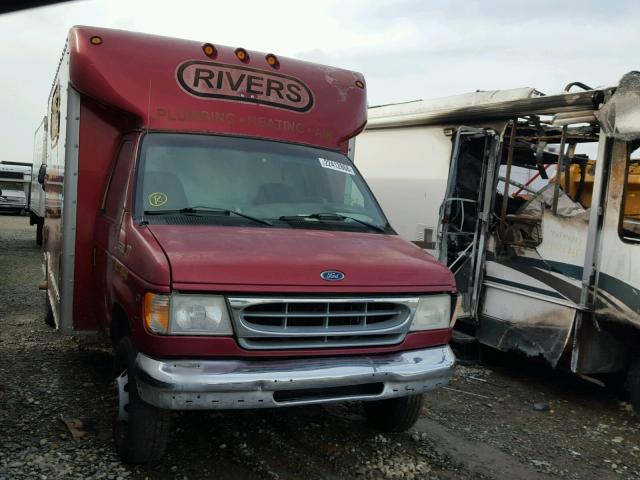 1FDXE40S2XHB76807 - 1999 FORD E350 RED photo 1