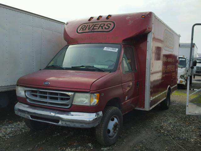 1FDXE40S2XHB76807 - 1999 FORD E350 RED photo 2