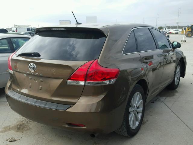 4T3ZA3BB3AU033589 - 2010 TOYOTA VENZA BASE TAN photo 4