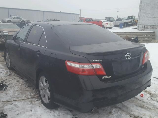 4T1BK46K09U593704 - 2009 TOYOTA CAMRY SE BLACK photo 3