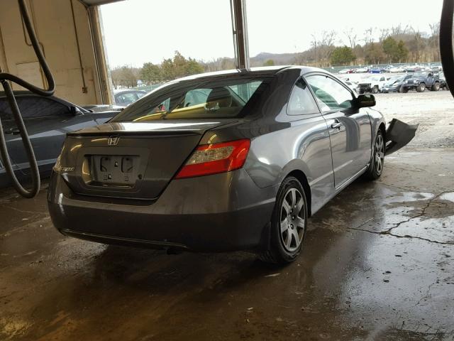 2HGFG1B60AH534093 - 2010 HONDA CIVIC LX GRAY photo 4