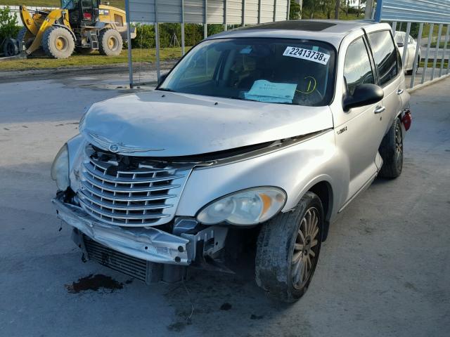 3A8FY78G56T337619 - 2006 CHRYSLER PT CRUISER SILVER photo 2