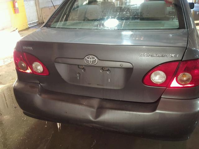 2T1BR32EX5C351665 - 2005 TOYOTA COROLLA CE GRAY photo 9