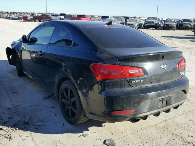 KNAFZ6A38F5270159 - 2015 KIA FORTE SX BLACK photo 3