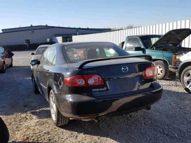 1YVFP80C435M33918 - 2003 MAZDA 6 I BLACK photo 3