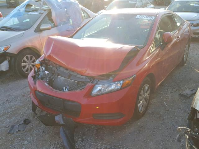 2HGFG3B54CH551131 - 2012 HONDA CIVIC LX RED photo 10