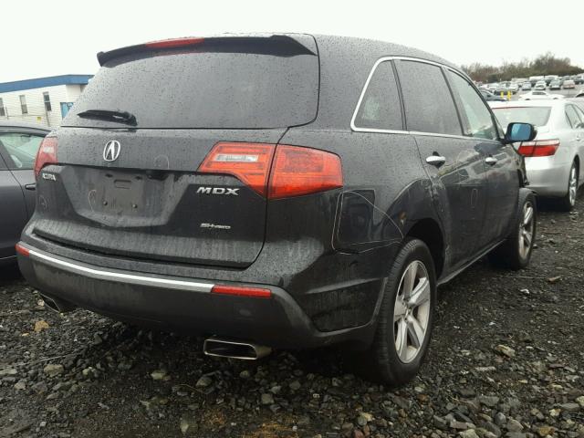 2HNYD2H67BH531328 - 2011 ACURA MDX TECHNO BLACK photo 4