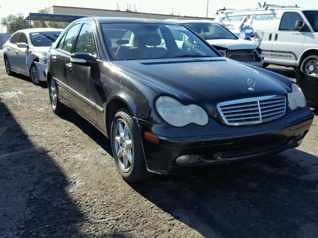 WDBRF61J52F200273 - 2002 MERCEDES-BENZ C 240 BLACK photo 1