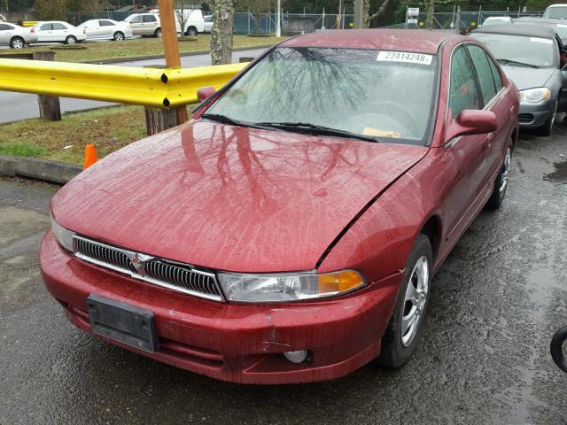 4A3AA46G61E208589 - 2001 MITSUBISHI GALANT ES RED photo 2