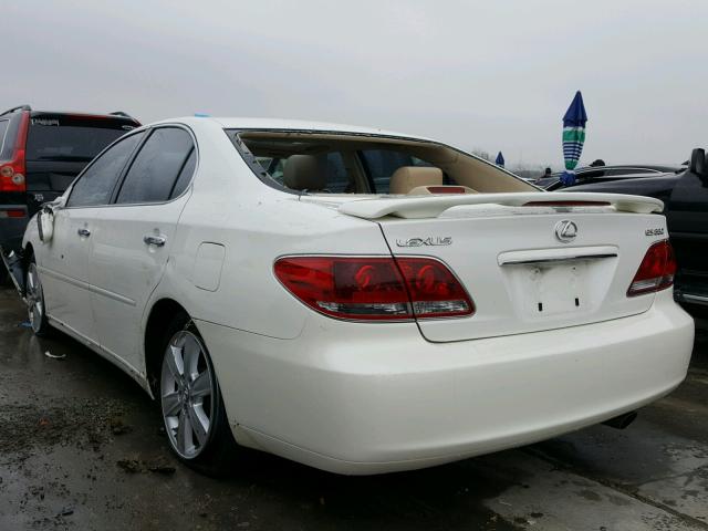 JTHBA30G555135360 - 2005 LEXUS ES 330 WHITE photo 3