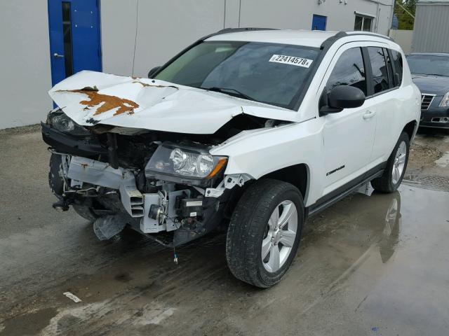 1C4NJCBB9ED758275 - 2014 JEEP COMPASS SP WHITE photo 2