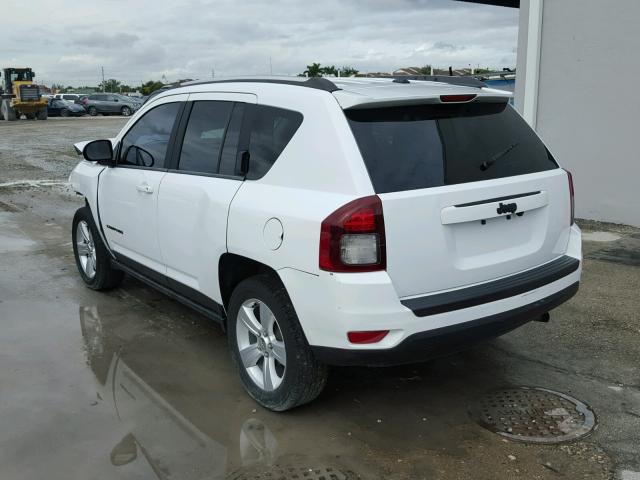 1C4NJCBB9ED758275 - 2014 JEEP COMPASS SP WHITE photo 3