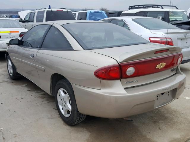 1G1JC12F857202966 - 2005 CHEVROLET CAVALIER TAN photo 3