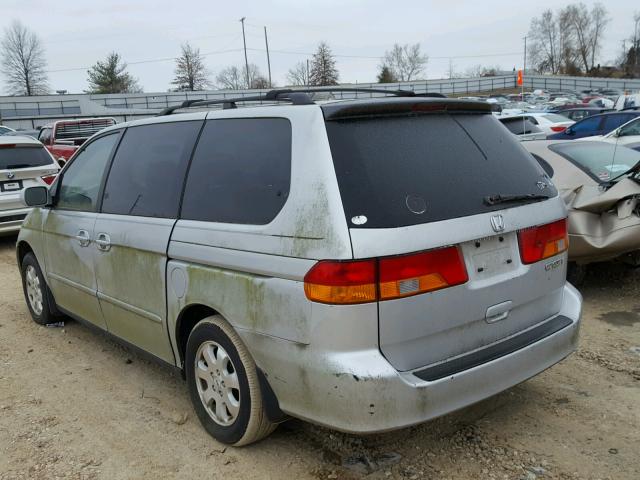 2HKRL18612H518427 - 2002 HONDA ODYSSEY EX SILVER photo 3