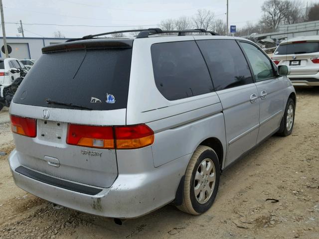 2HKRL18612H518427 - 2002 HONDA ODYSSEY EX SILVER photo 4