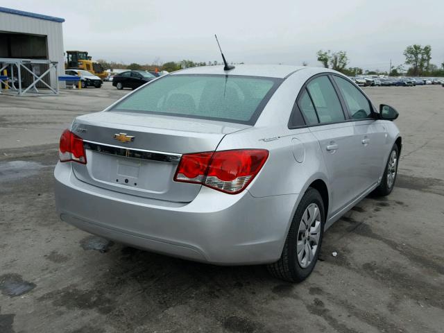 1G1PA5SH9D7307409 - 2013 CHEVROLET CRUZE LS SILVER photo 4