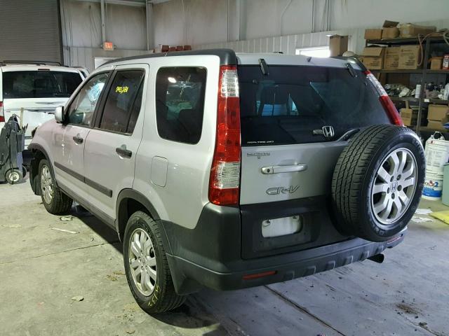 SHSRD78856U406924 - 2006 HONDA CR-V EX SILVER photo 3