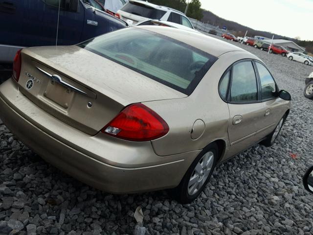 1FAFP53UXYG112170 - 2000 FORD TAURUS SE GOLD photo 4