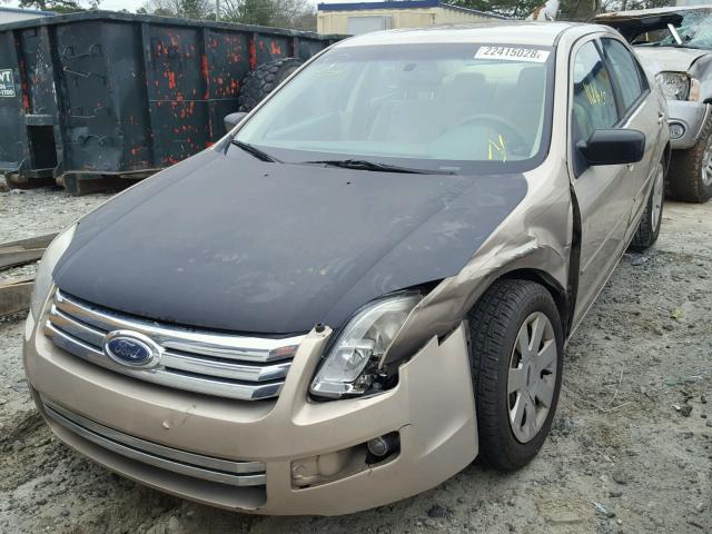 3FAHP07Z77R200800 - 2007 FORD FUSION SE GOLD photo 2