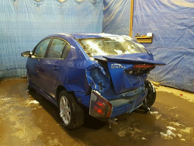 3N1AB6APXCL659470 - 2012 NISSAN SENTRA 2.0 BLUE photo 3