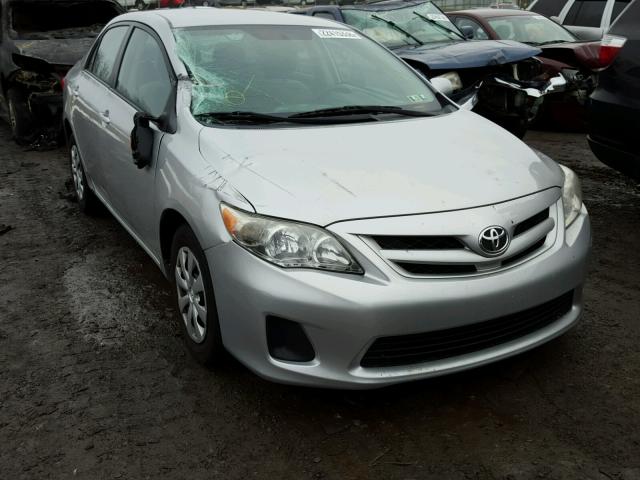 2T1BU4EE0BC582005 - 2011 TOYOTA COROLLA BA SILVER photo 1