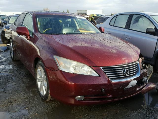 JTHBJ46G172110215 - 2007 LEXUS ES 350 MAROON photo 1