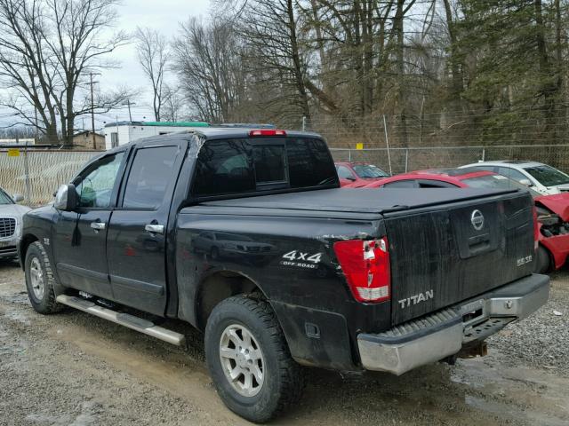 1N6AA07B24N583962 - 2004 NISSAN TITAN XE BLACK photo 3