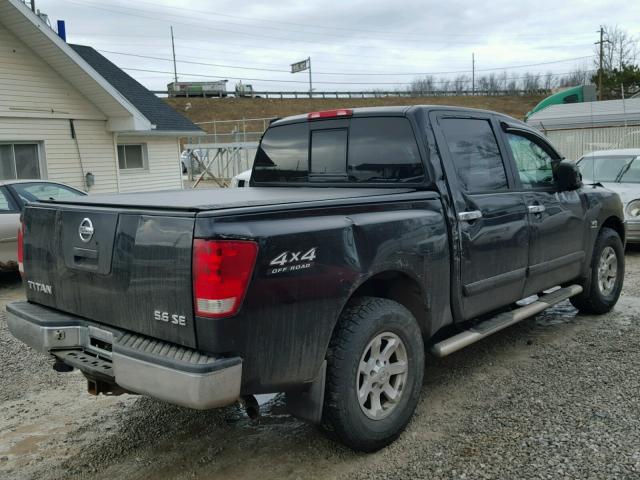 1N6AA07B24N583962 - 2004 NISSAN TITAN XE BLACK photo 4