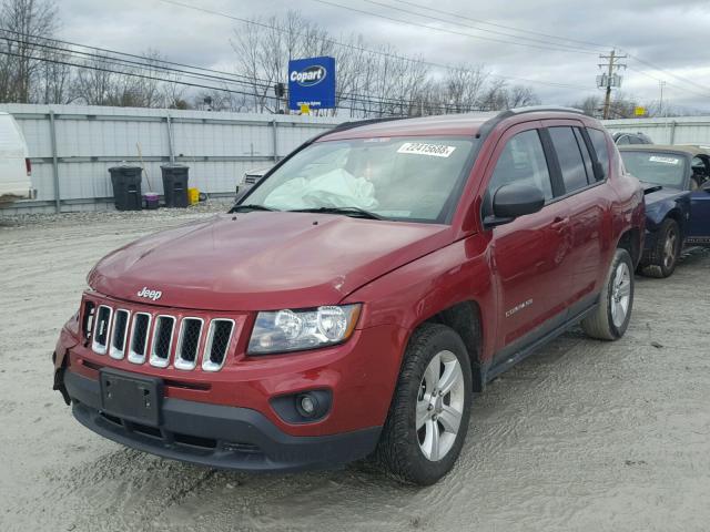 1C4NJCBB6GD703625 - 2016 JEEP COMPASS SP RED photo 2