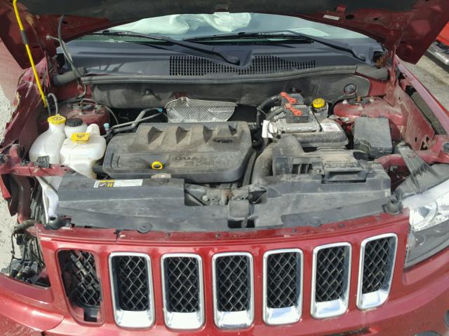 1C4NJCBB6GD703625 - 2016 JEEP COMPASS SP RED photo 7