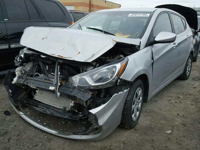 KMHCT5AE1EU167362 - 2014 HYUNDAI ACCENT GLS SILVER photo 2