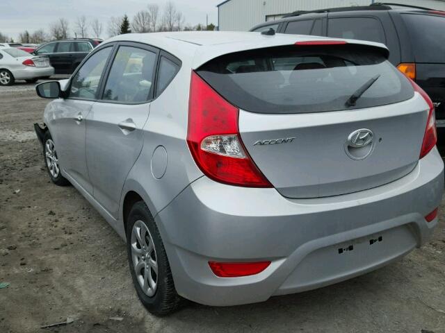 KMHCT5AE1EU167362 - 2014 HYUNDAI ACCENT GLS SILVER photo 3