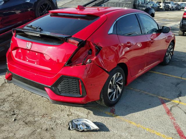 SHHFK7H27HU419025 - 2017 HONDA CIVIC LX RED photo 4