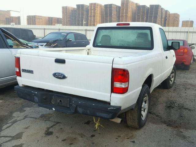 1FTYR10DX7PA58992 - 2007 FORD RANGER WHITE photo 4