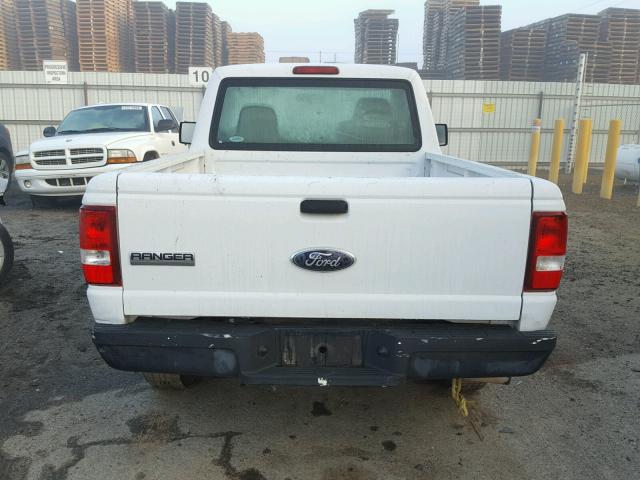 1FTYR10DX7PA58992 - 2007 FORD RANGER WHITE photo 6