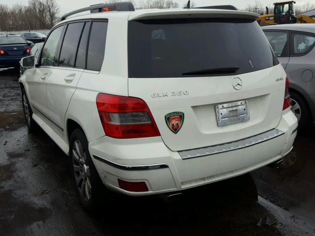 WDCGG8HB0AF457205 - 2010 MERCEDES-BENZ GLK 350 4M WHITE photo 3