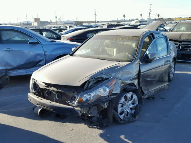 1HGCP26889A135334 - 2009 HONDA ACCORD EXL BEIGE photo 2