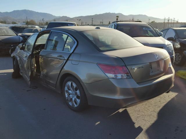 1HGCP26889A135334 - 2009 HONDA ACCORD EXL BEIGE photo 3